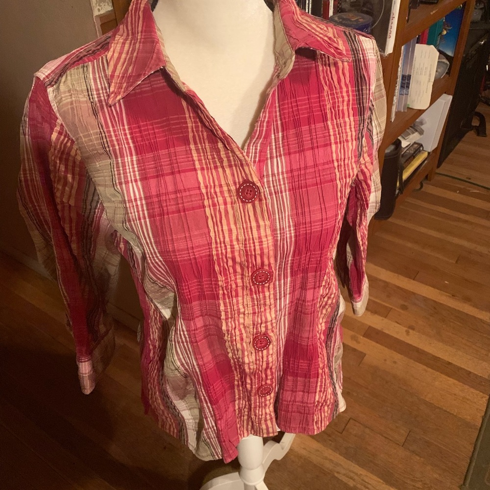 Plaid button down